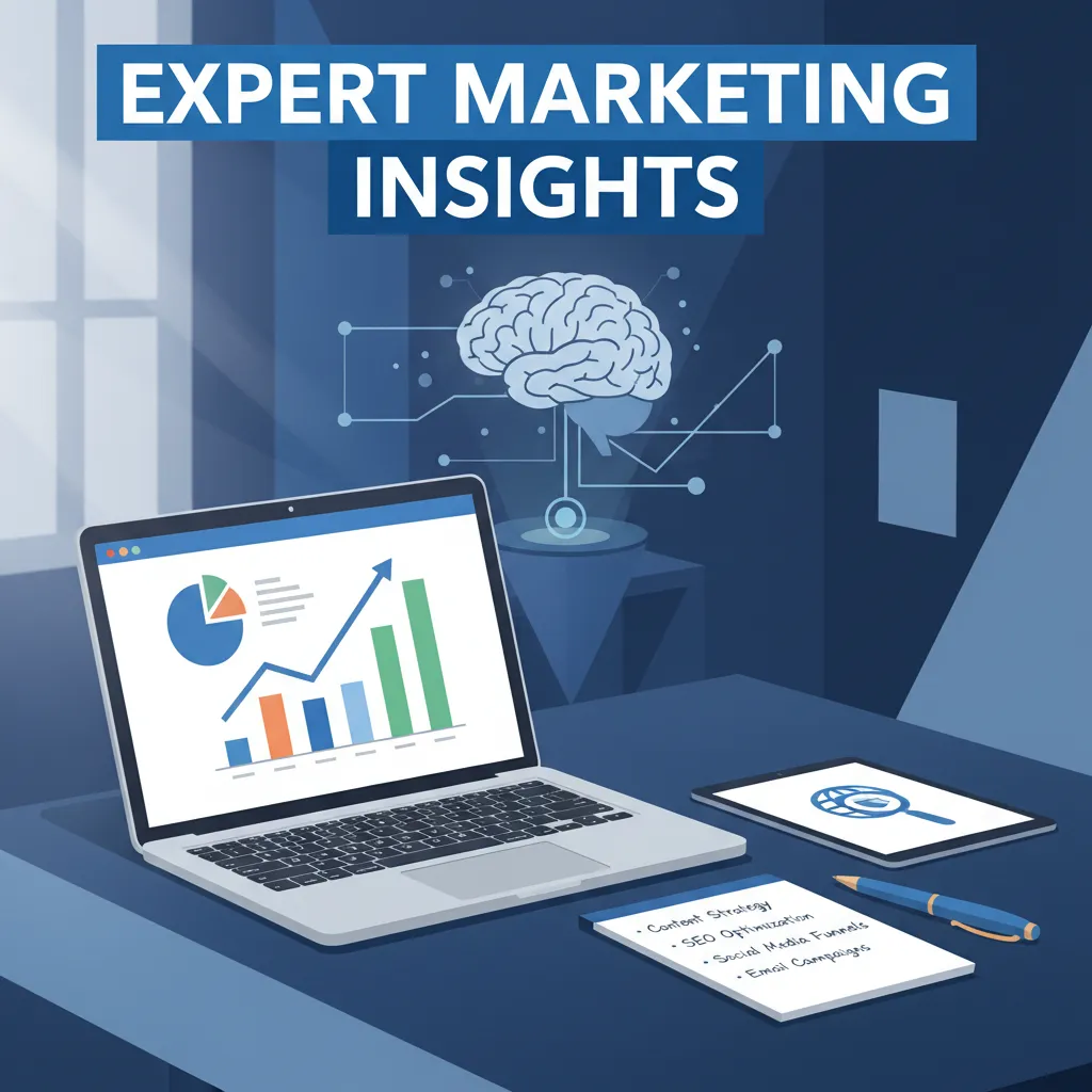 Expert marketing insights illustration