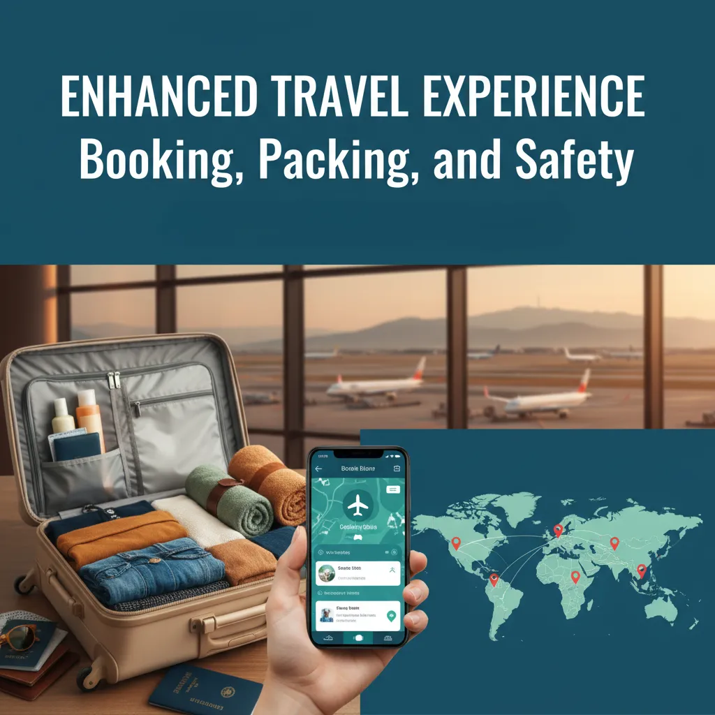 Travel booking safety concept