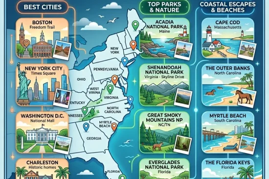 East Coast Travel Destinations