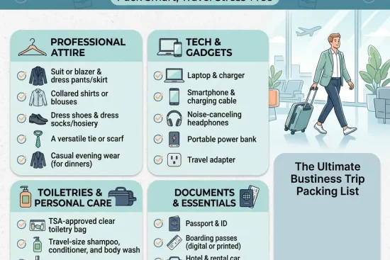 The Ultimate Business Trip Packing List Pack Smart, Travel Stress-Free