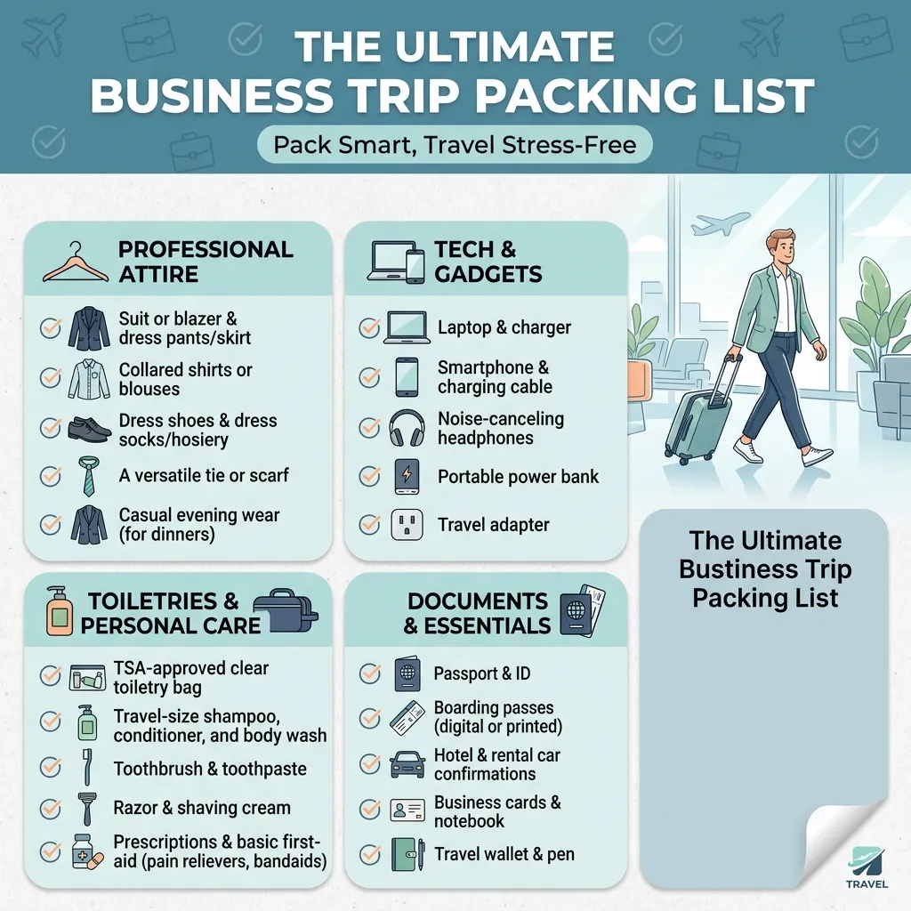 The Ultimate Business Trip Packing List Pack Smart, Travel Stress-Free